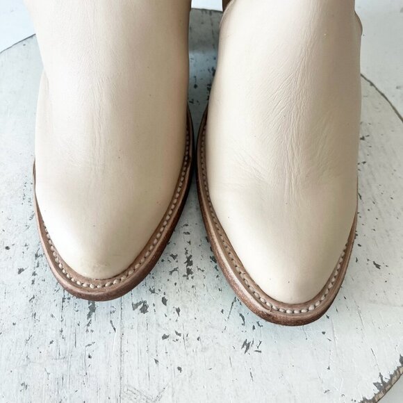 New Lane HIGH NOON Womens Cowboy Booties Sz 7 Putty Western Cowgirl Short Boots - Picture 6 of 11